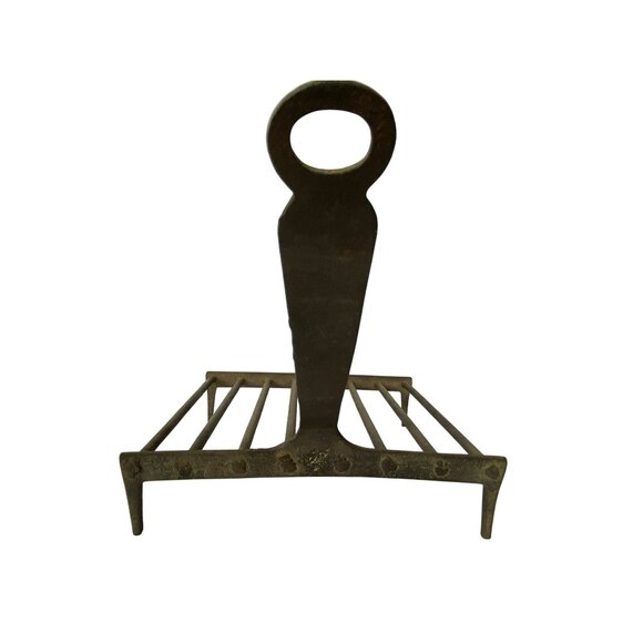 Vintage Cast Iron Fireplace Grate & Scoop Primitive Rustic Kitchen Tools Crafted - Picture 3 of 14